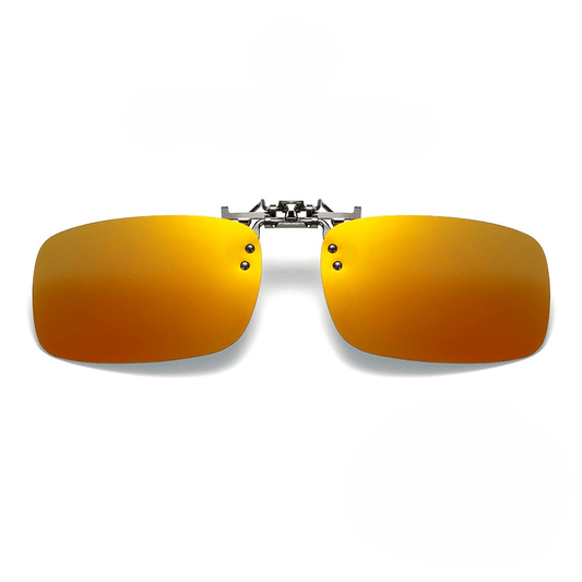 Jamie Clip On Rectangle Polarized Sunglasses - Rad Sunnies