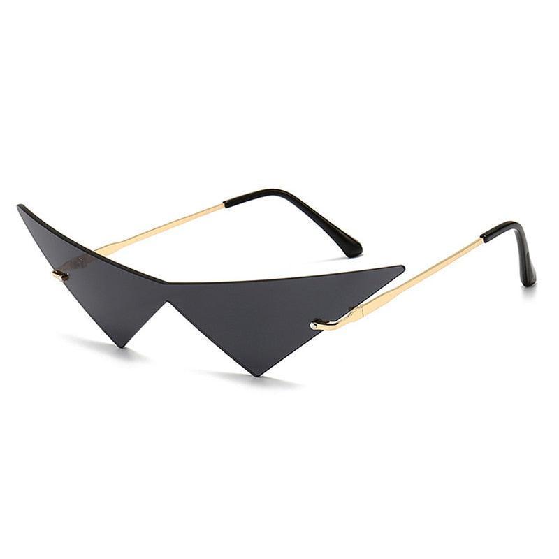 Jetson Rimless Triangle Sunglasses - Rad Sunnies