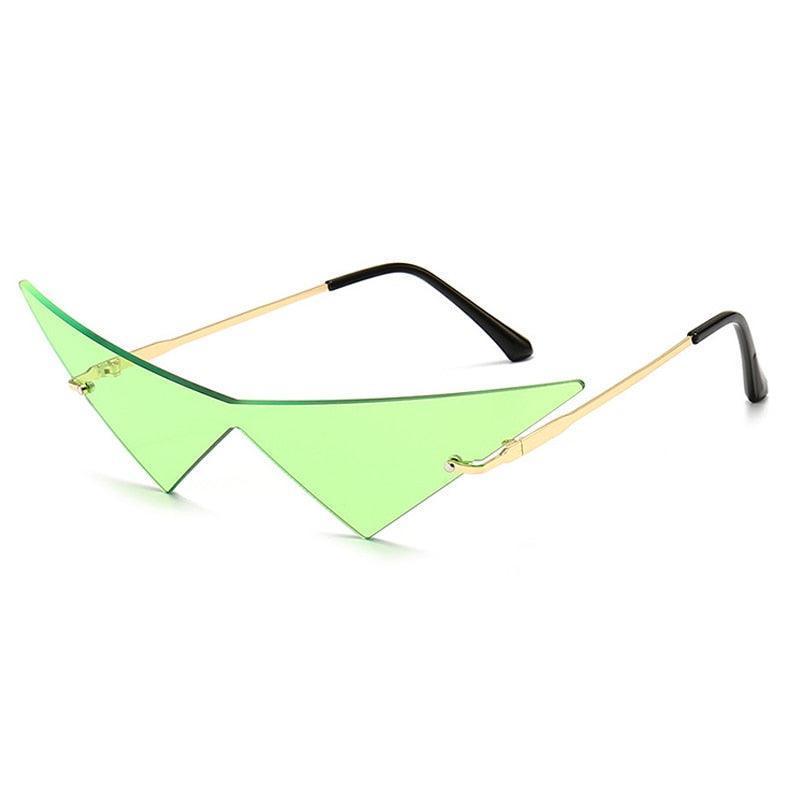 Jetson Rimless Triangle Sunglasses - Rad Sunnies