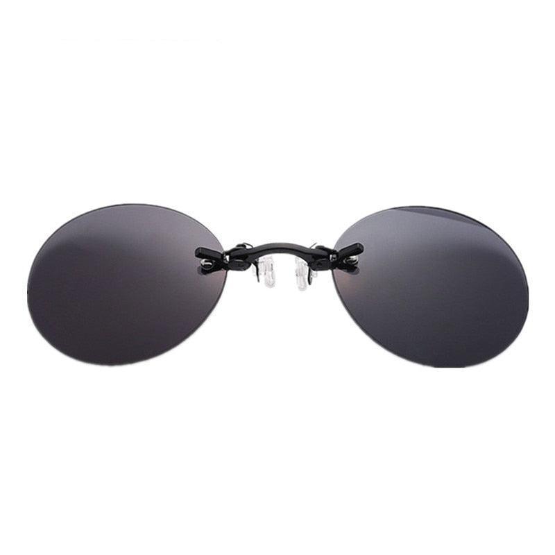 Matrix Morpheus Rimless Oval Sunglasses - Rad Sunnies