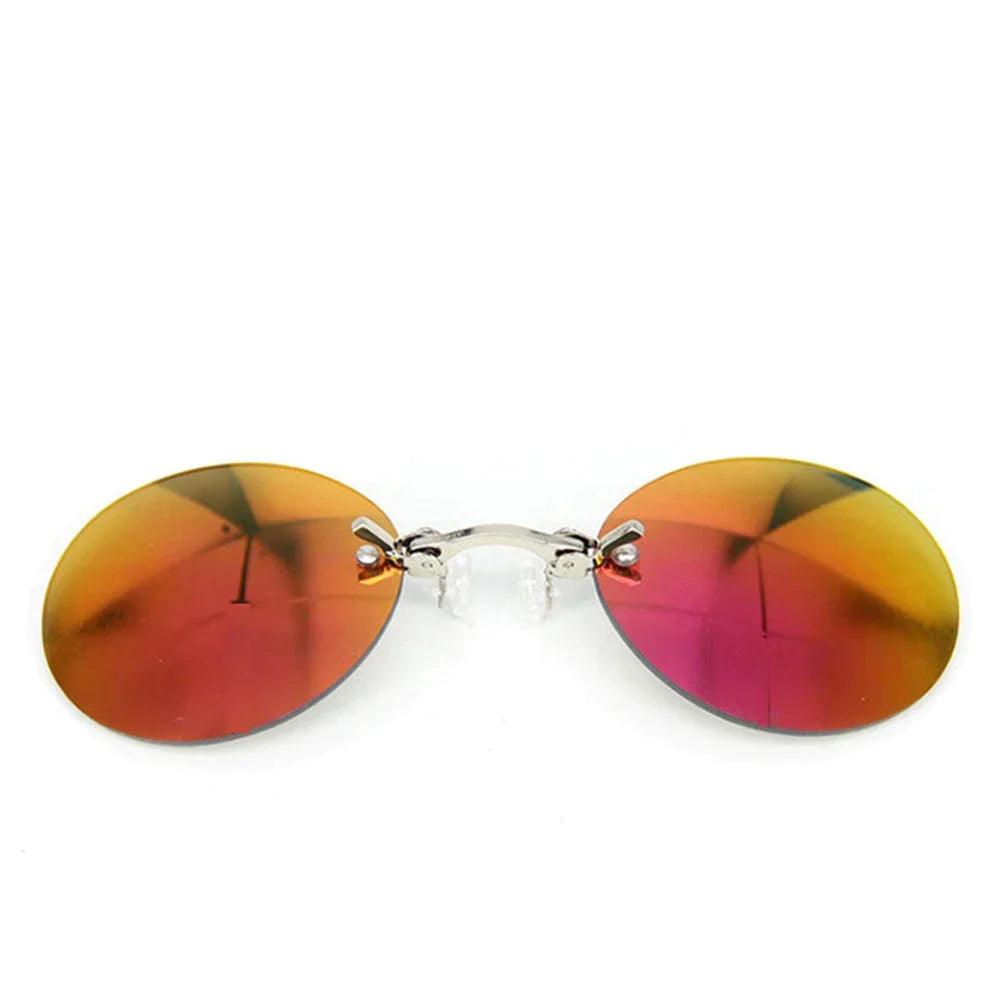 Matrix Morpheus Rimless Oval Sunglasses - Rad Sunnies