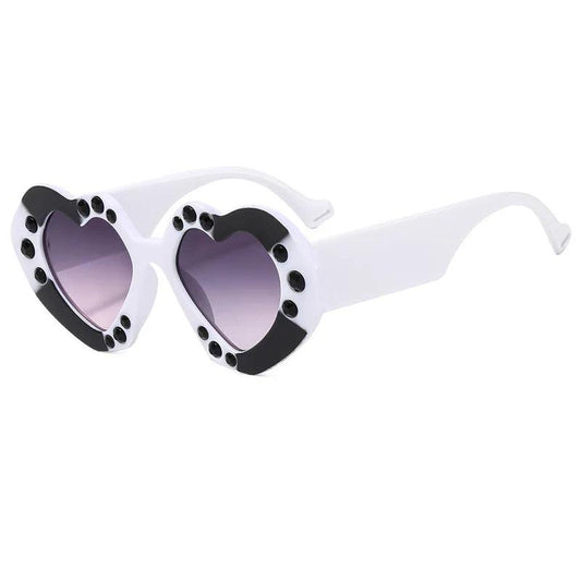 Poppy Retro Heart Sunglasses - Rad Sunnies