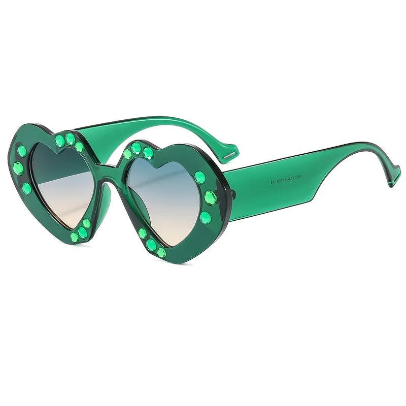 Poppy Retro Heart Sunglasses - Rad Sunnies