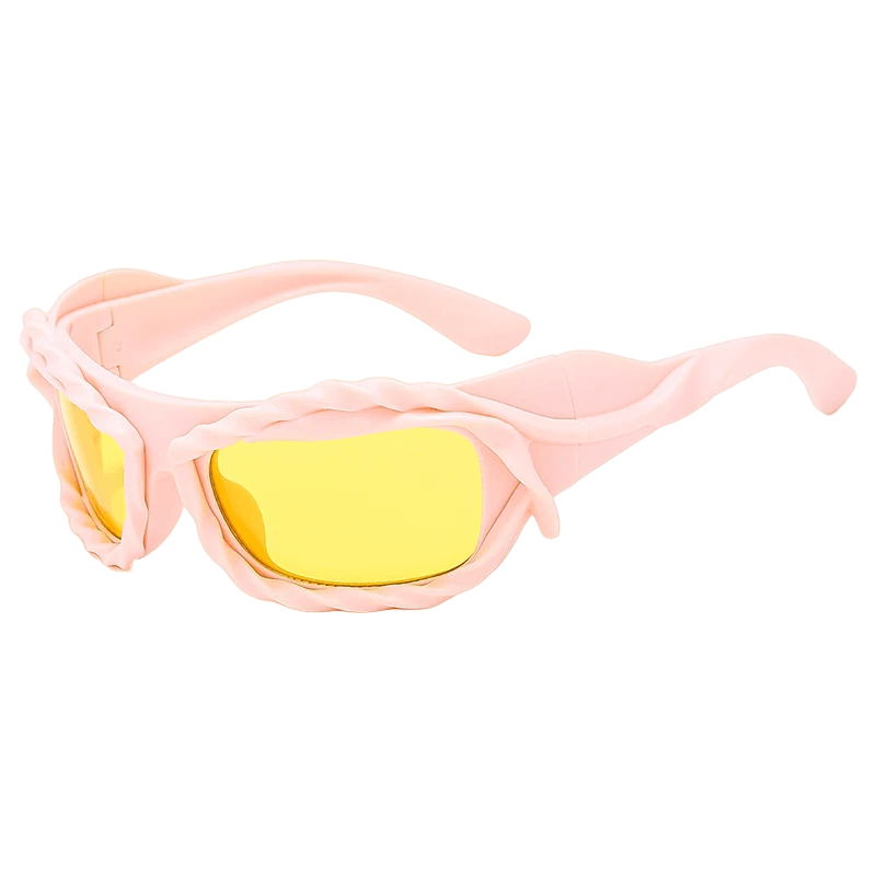 Saskia Steampunk Rectangle Sunglasses - Rad Sunnies