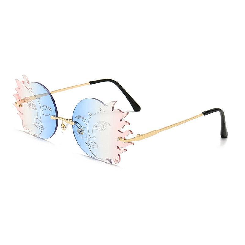 Syzygy Rimless Funky Sunglasses - Rad Sunnies