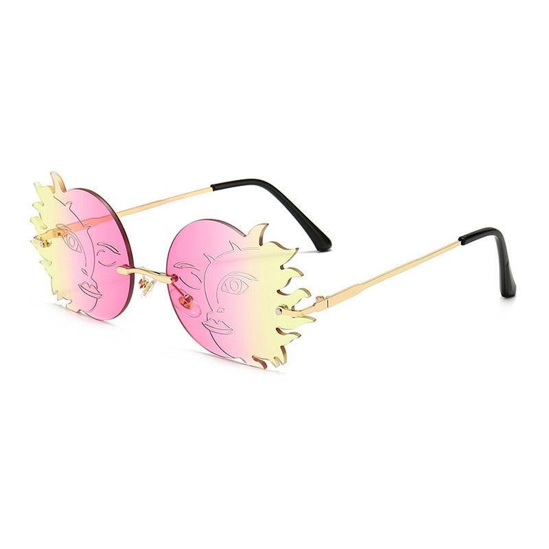 Syzygy Rimless Funky Sunglasses - Rad Sunnies