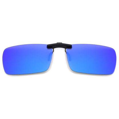 Teo Clip on Rectangle Polarized Sunglasses - Rad Sunnies