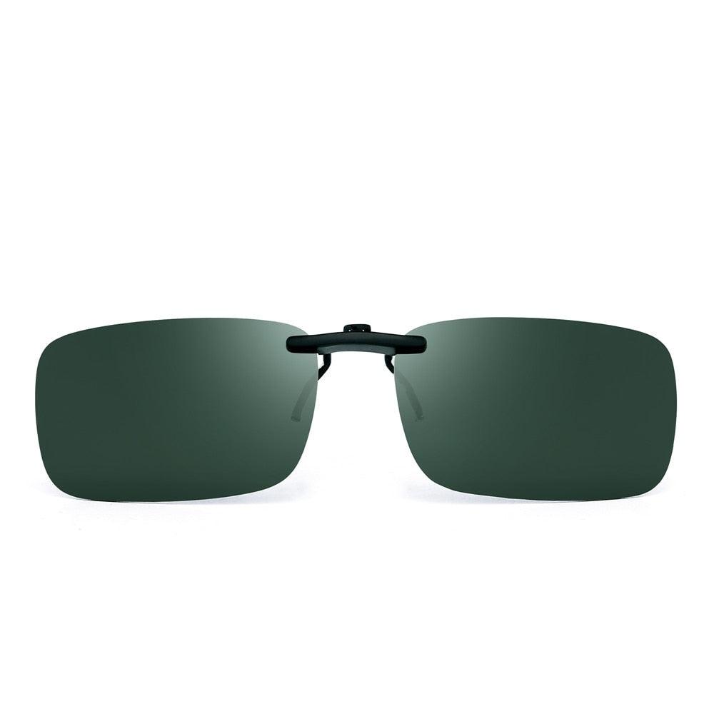 Teo Clip on Rectangle Polarized Sunglasses - Rad Sunnies