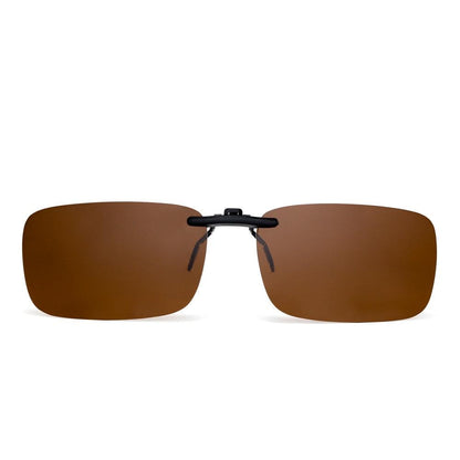 Teo Clip on Rectangle Polarized Sunglasses - Rad Sunnies