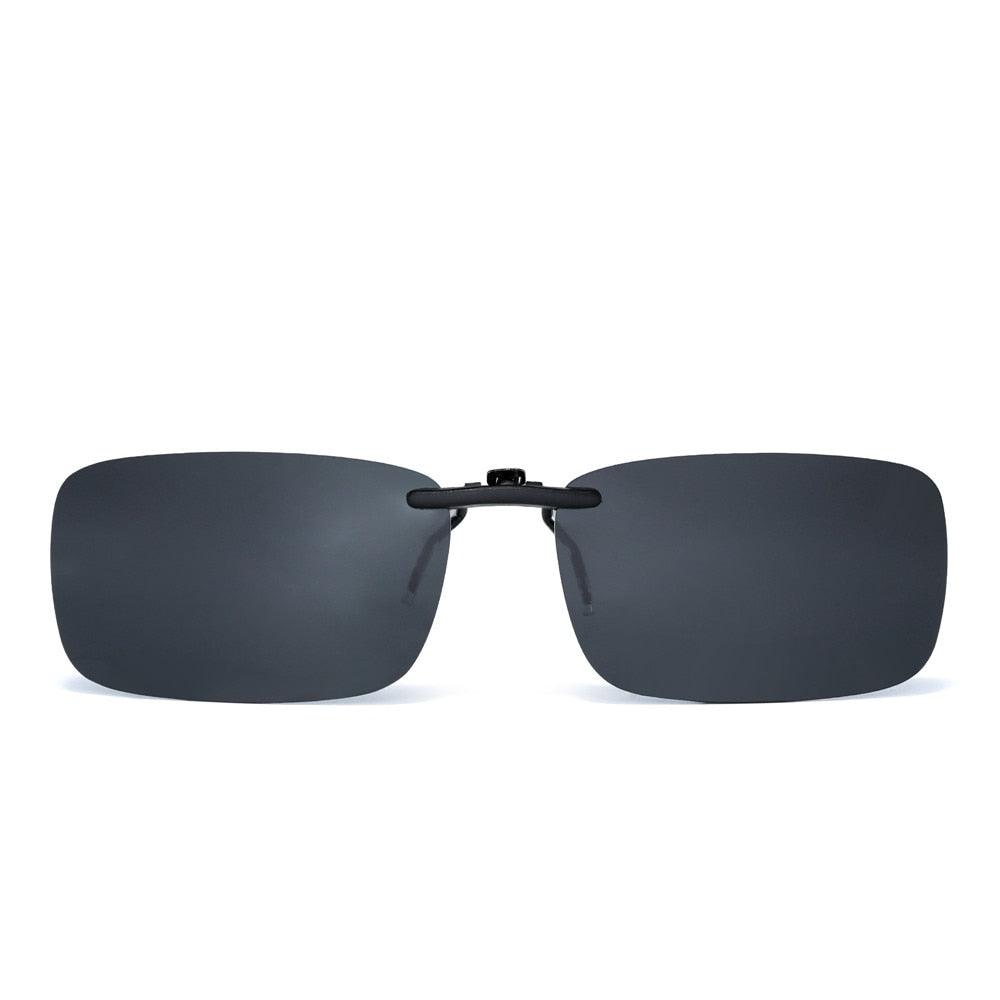 Teo Clip on Rectangle Polarized Sunglasses - Rad Sunnies