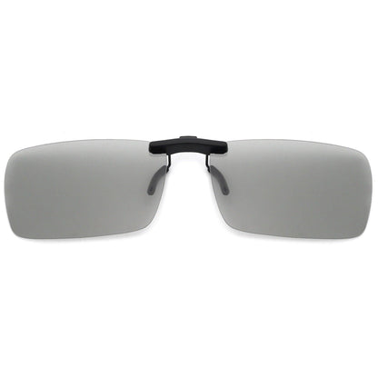 Teo Clip on Rectangle Polarized Sunglasses - Rad Sunnies