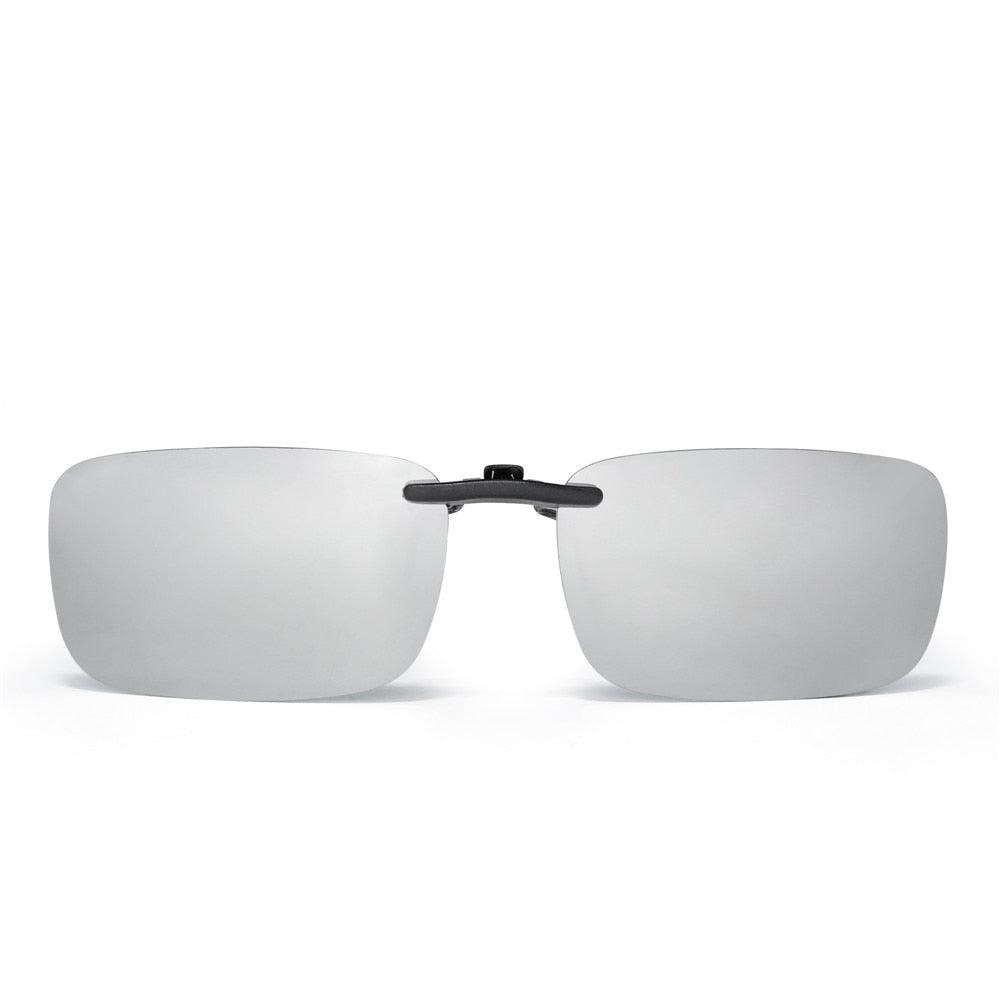 Teo Clip on Rectangle Polarized Sunglasses - Rad Sunnies