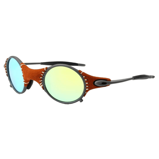 Djuna Steampunk Oval Polarized Sunglasses - Rad Sunnies