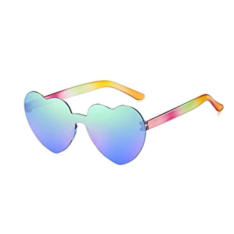 Lilo Rimless Heart Sunglasses - Rad Sunnies